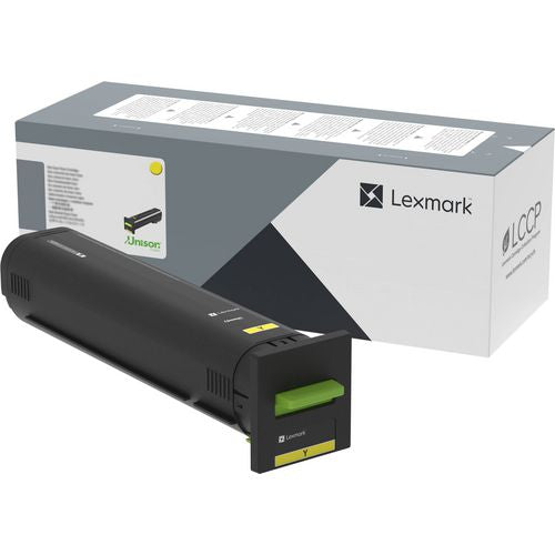 Lexmark 72K0X40 Extra High-Yield Toner, 22,000 Page-Yield, Yellow
