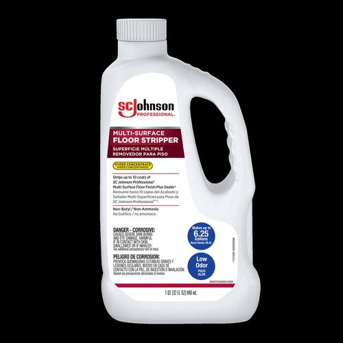 SC Johnson Professional Hyper Concentrate Floor Stripper, 32 oz Bottle, 6/Carton