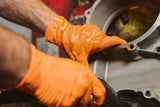 Orange Nitrile Bucket of Gloves, 8 Mil Heavy-Duty Industrial Disposable – High-Visibility | First Glove