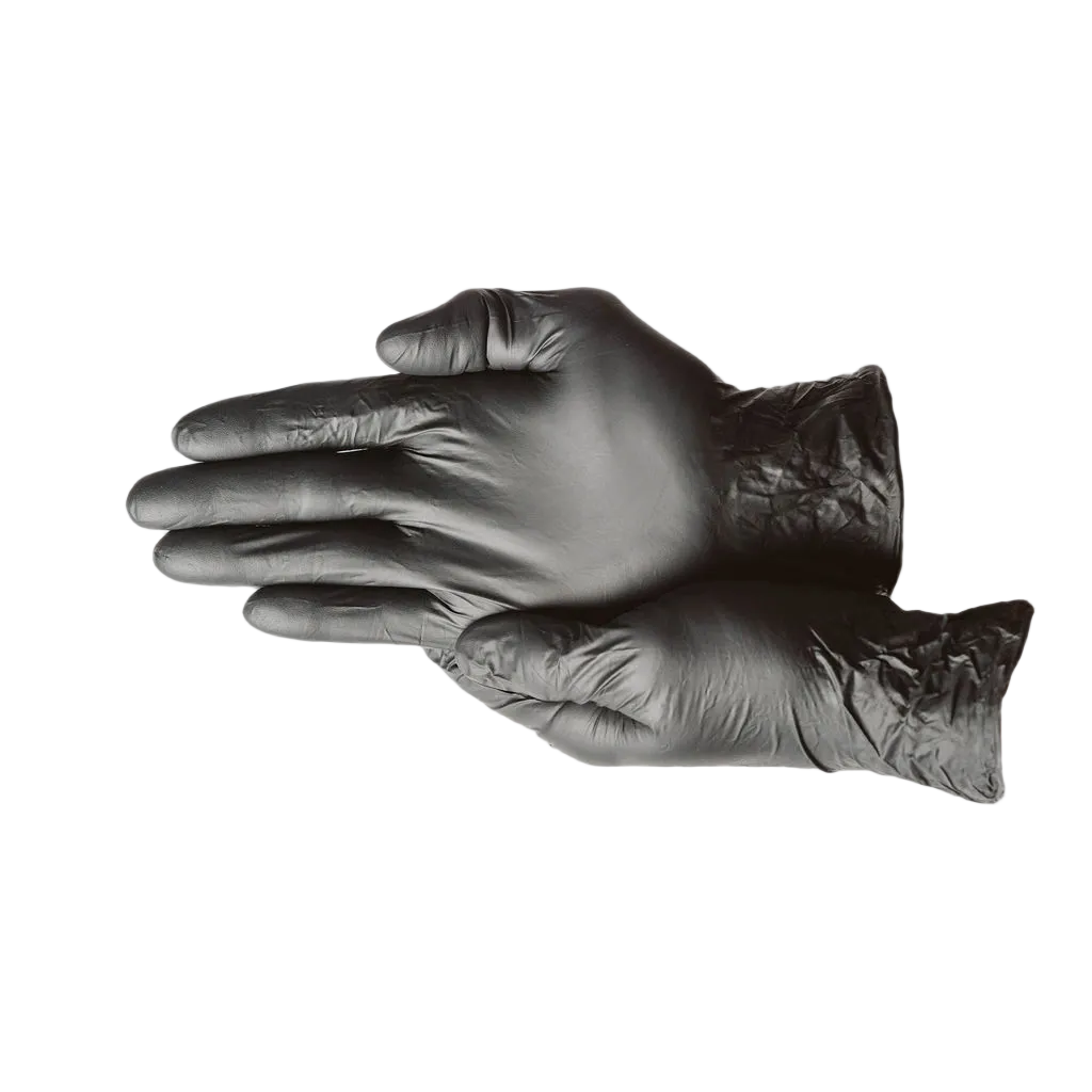 Black Nitrile Exam Gloves, 3.5 Mil Medical Grade Disposable – Powder-Free, Latex-Free (100 Cases) | First Glove