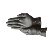 First Glove Black Nitrile Gloves Exam Grade- 4 Mil, Powder-Free