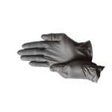Black Nitrile Gloves, 8 Mil Heavy-Duty Industrial Disposable Gloves – Diamond Grip, Powder-Free, Latex-Free | First Glove