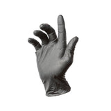 Black Nitrile Gloves, 8 Mil Heavy-Duty Industrial Disposable Gloves – Diamond Grip, Powder-Free, Latex-Free | First Glove