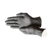 First Glove 5 Mil Black Nitrile Gloves - Powder-Free, Latex-Free