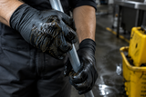 First Glove 5 Mil Black Nitrile Gloves - Powder-Free, Latex-Free