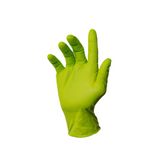Green Nitrile Bucket of Gloves, 8 Mil Heavy-Duty Industrial Disposable – Diamond Grip, Powder-Free | First Glove