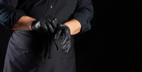 Essential 3.5 Mil Black Nitrile Disposable Exam Gloves